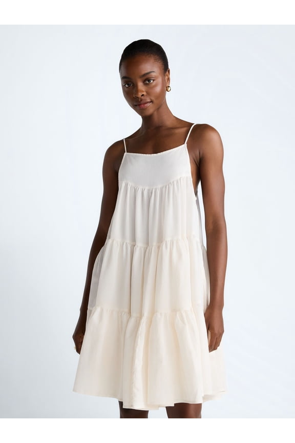 Women’s Flowy Tier Mini Dress, Sizes XS-XXL