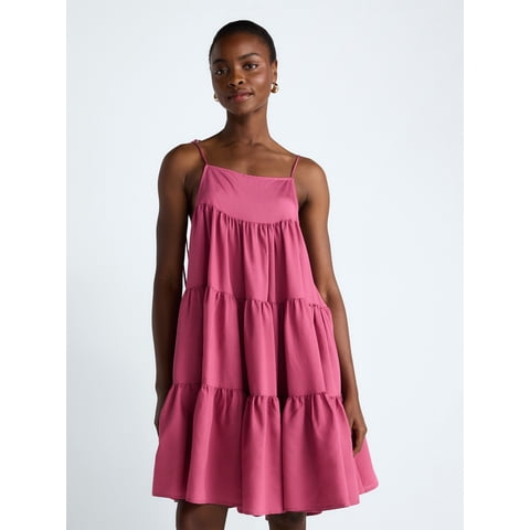 Scoop Women’s Flowy Tier Mini Dress, Sizes XS-XXL