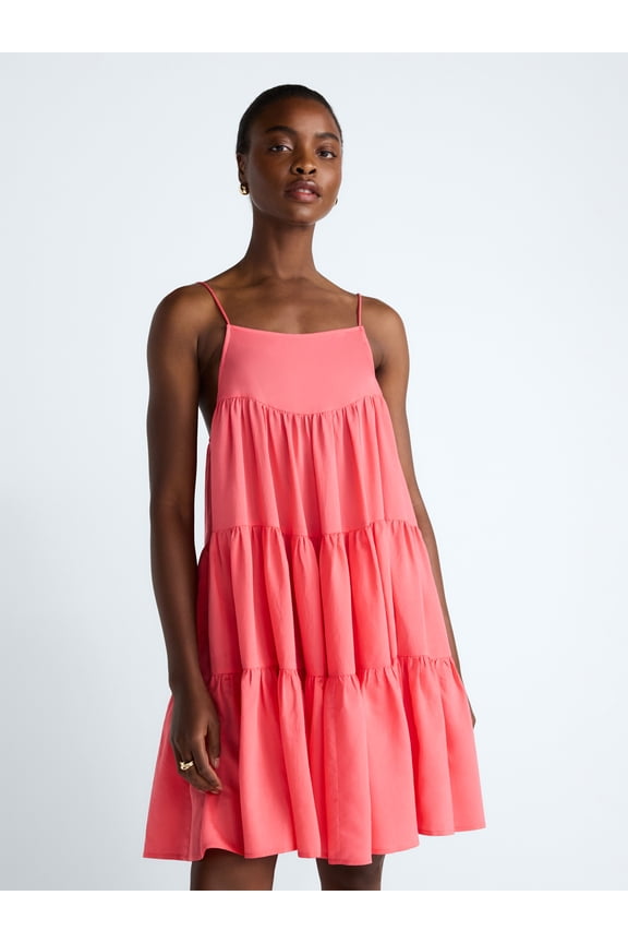 Women’s Flowy Tier Mini Dress, Sizes XS-XXL