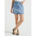 thumbnail image 1 of Scoop Women's Mini Jean Skirt, Sizes 0-18, 1 of 5