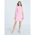 thumbnail image 1 of Scoop Women's Mini Sweater Dress with Elbow Length Sleeves, Sizes XS-XXL, 1 of 5