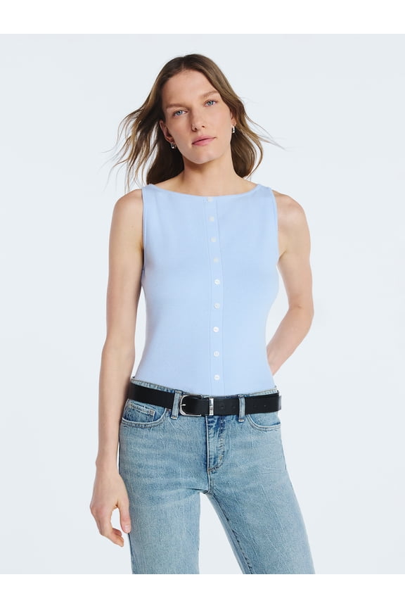 Women's Sleeveless Button Front Cardigan Sweater, Lightweight, Sizes XS-XXL