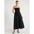 thumbnail image 1 of Scoop Women’s Mixed Fabric Maxi Dress, Sizes XS-XXL, 1 of 5