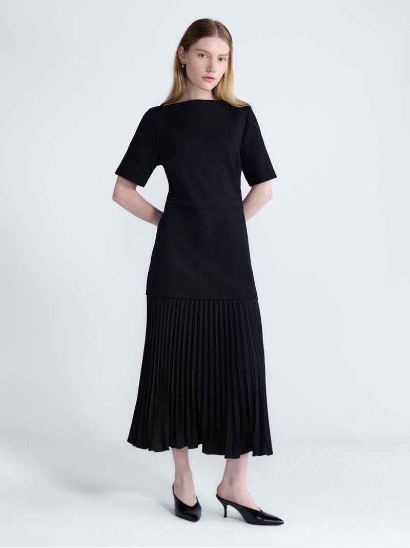 walmart dresses black Scoop Womens and Womens Plus Mixed Media Maxi Cotton Dress, Sizes Xs-4x, Women's, Size: Large, Color:Black Base with White Polka Dot Leely Women Black A PLEASE NOTE Fabric: Matte Satin