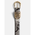 thumbnail image 1 of Devil Wears Prada Scoop Collection Women's Multi-Keeper Belt, Snake, Sizes S-3XL, 1 of 3