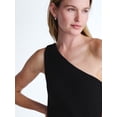 thumbnail image 1 of Scoop Women's and Women's Plus One Shoulder Knit Top, Sizes XS-4X, 1 of 5