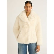 Scoop Women's Oversized Faux Fur Jacket, Sizes XS-XXL