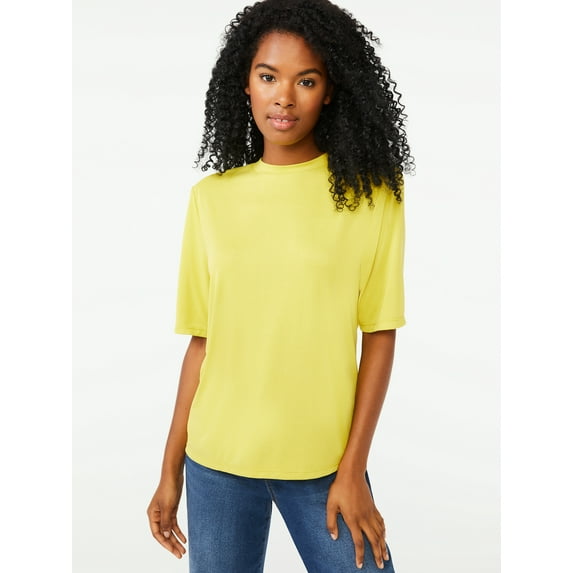 Scoop Women's Padded Shoulder T-Shirt