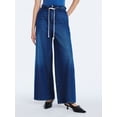 thumbnail image 1 of Scoop Women's Paperbag Waist Wide Leg Cotton Pants, Regular, Short and Long Inseams, Sizes XS-XXL, 1 of 5