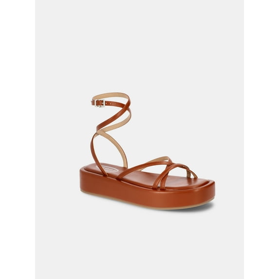 Scoop Women's Platform Strappy Sandals with Adjustable Strap