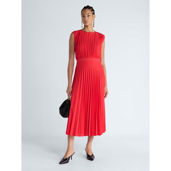 Scoop Women's Pleated Maxi Dress, Sizes XS-XXL