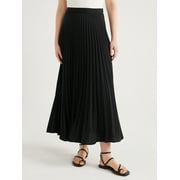 Scoop Women’s Pleated Maxi Skirt, Sizes XS-XXL