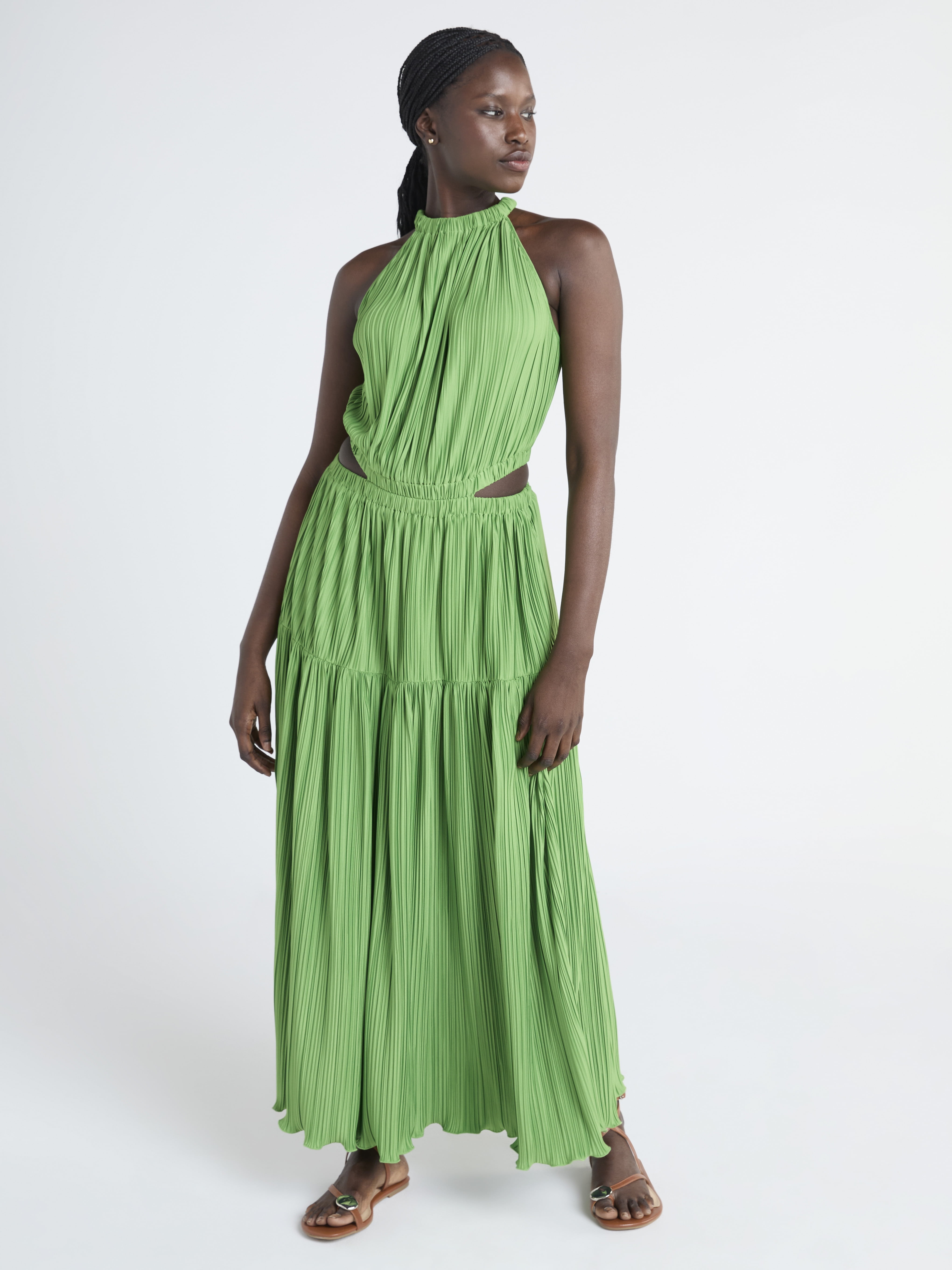 long halter black dress Agnes Halter Neck Maxi Dress | Black | Dresses main image 1