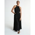 thumbnail image 1 of Scoop Women’s Plisse Halter Maxi Dress with Cutouts, Sizes XS-XXL, 1 of 3