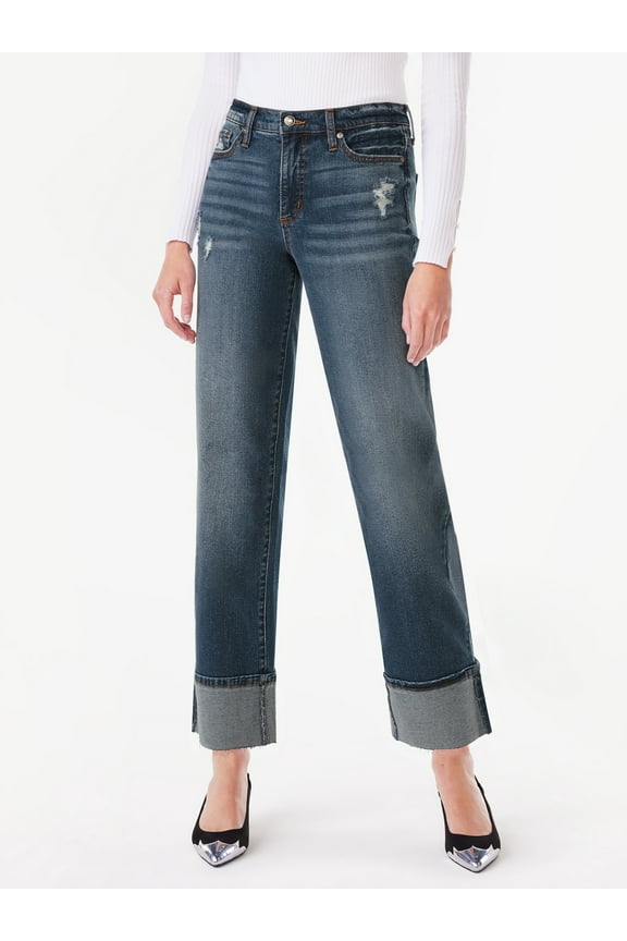 Women's and Women's Plus Benton Cuffed Ankle Jeans, 25", 27", and 29" Inseams, Sizes 0-26