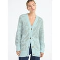 thumbnail image 1 of Scoop Women's and Women's Plus Oversized Cardigan Sweater, Lightweight, Sizes XS-4X, 1 of 6
