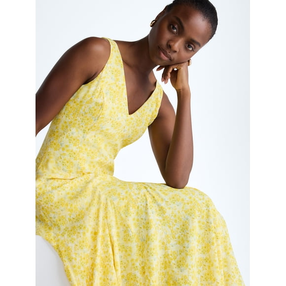 Women's and Women's Plus Maxi Godet Dress, Sizes 0-26W