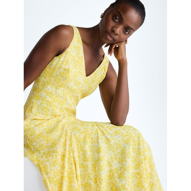 Scoop Women's and Women's Plus Maxi Godet Dress, Sizes 0-26W
