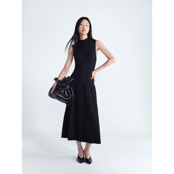 Scoop Women's and Women's Plus Mock Neck Midi Sweater Dress, Size XS-4X