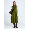 thumbnail image 1 of Scoop Women's and Women's Plus Mock Neck Midi Sweater Dress, Size XS-4X, 1 of 6
