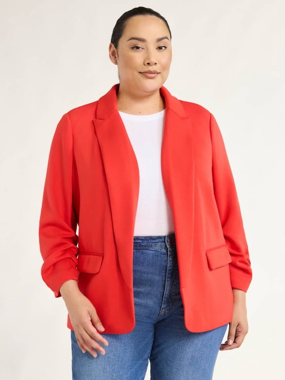 Women's Casual Warm Plush Denim Jacket main image 1