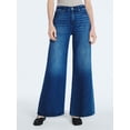 thumbnail image 1 of Scoop Women's and Women's Plus Slouchy Flare Relaxed Fit Jeans, 30" Inseam, Sizes 0-26W, 1 of 6