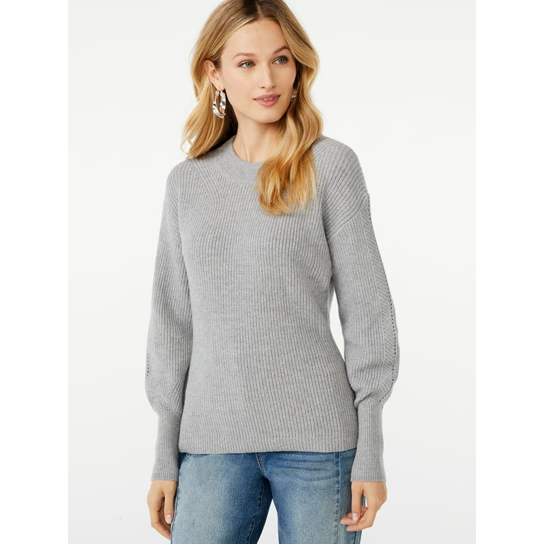 Grey top sweater walmart