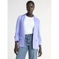 thumbnail image 1 of Scoop Women's and Women’s Plus Relaxed Ultimate ScubaKnit Blazer with Scrunch Sleeves, Sizes XS-4X, 1 of 4