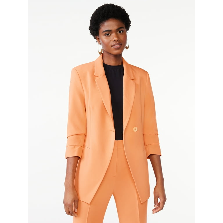 Womens Sexy Formal Button-Up Asymmetrical Suit Jacket Dress Pants