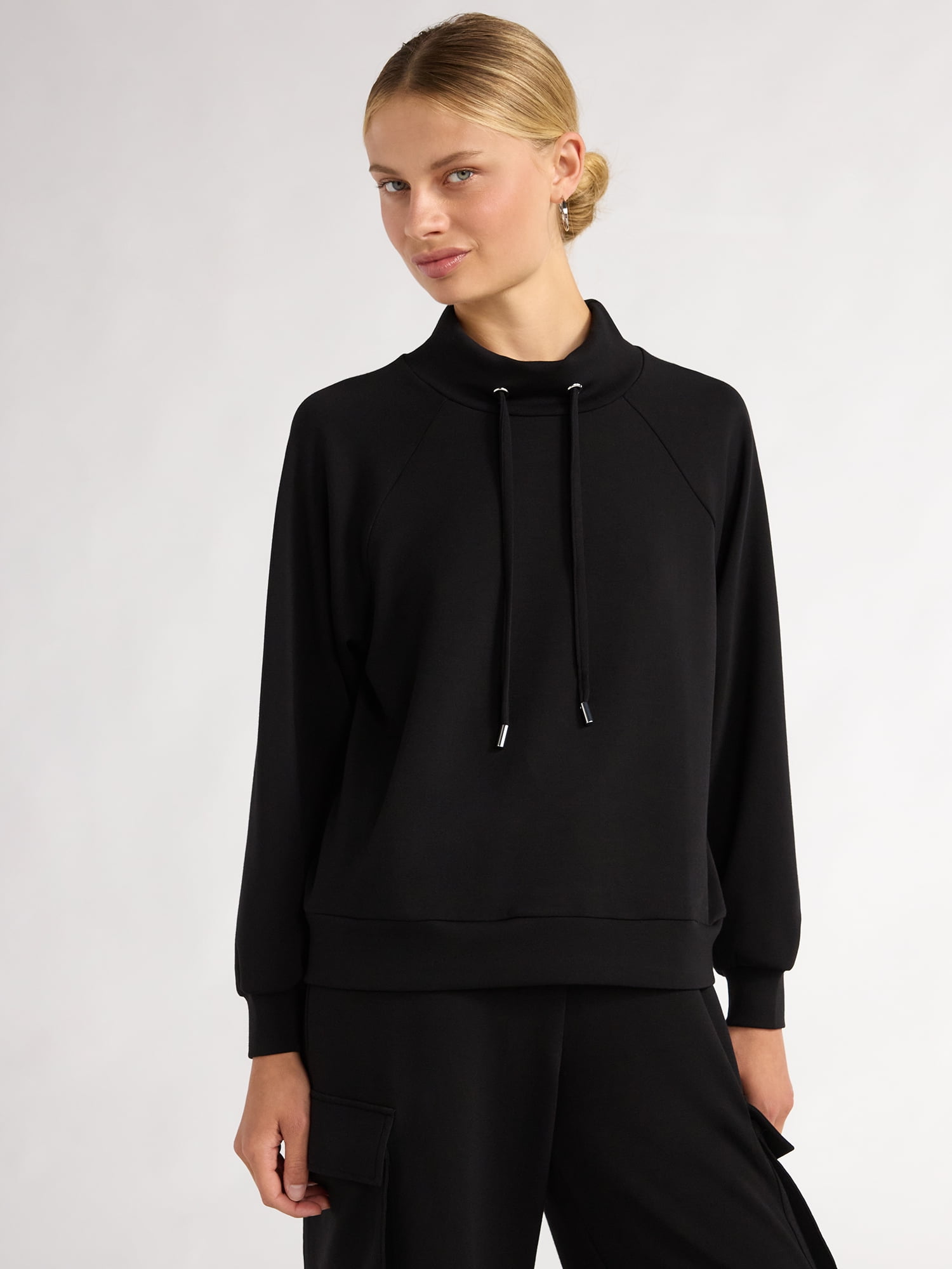 Women's and Women’s Plus Ultimate ScubaKnit Funnel Neck Sweatshirt, Sizes XS-4X