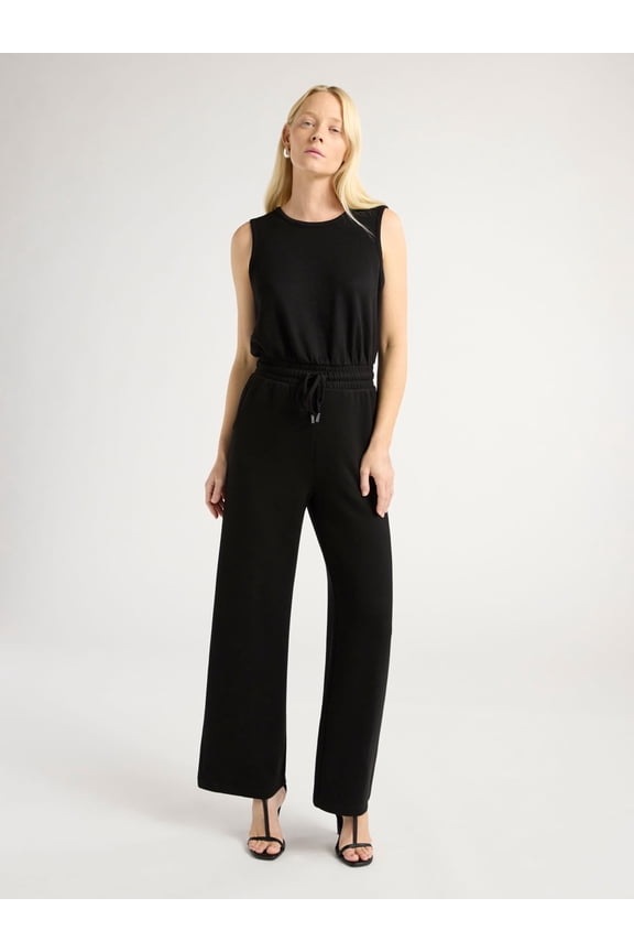 Women’s Ultimate ScubaKnit Racerback Wide Leg Jumpsuit, Sizes XS-XXL