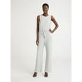 thumbnail image 1 of Scoop Women’s Ultimate ScubaKnit Racerback Wide Leg Jumpsuit, Sizes XS-XXL, 1 of 4