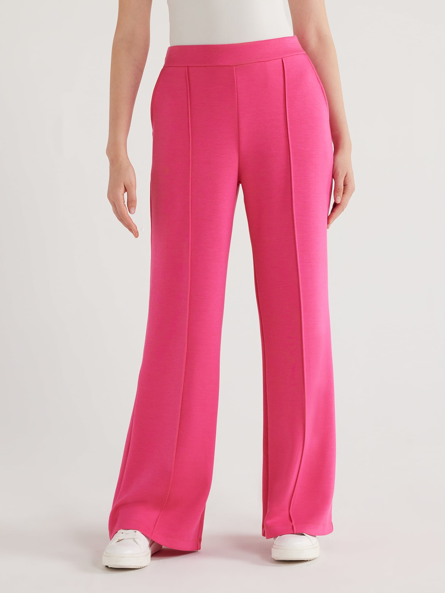 Scoop Women's Scuba Knit Trouser Pants, Sizes XSXXL