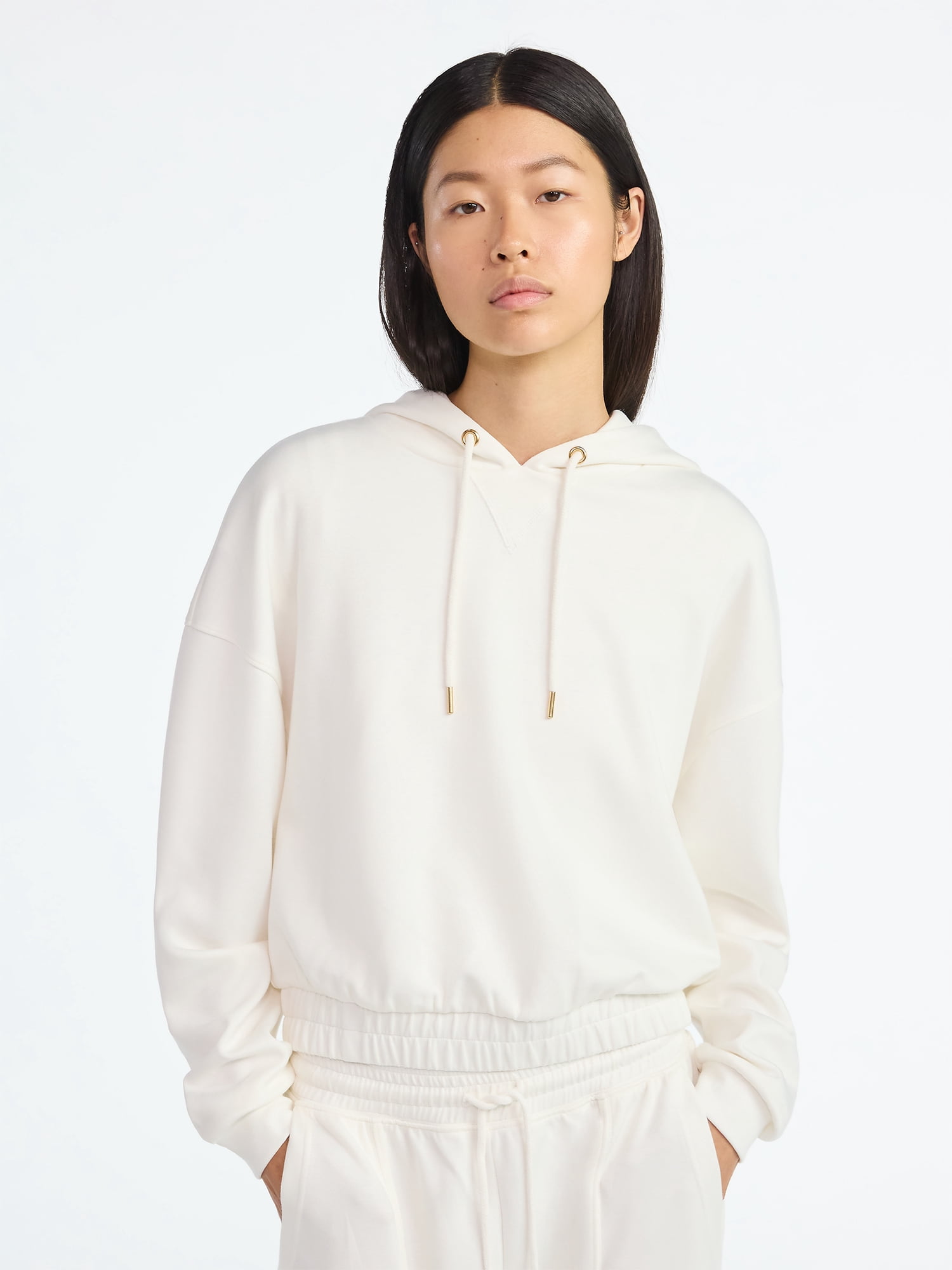 Scoop Women's and Women's Plus New Scubaknit Pullover Hoodie, Sizes XS-4X