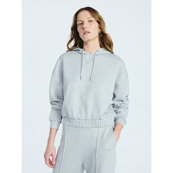 Scoop Women's and Women's Plus New Scubaknit Pullover Hoodie, Sizes XS-4X