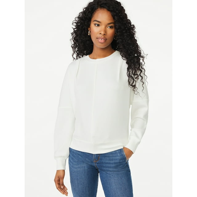 Scoop Women's Seamed Sweatshirt - Walmart.com