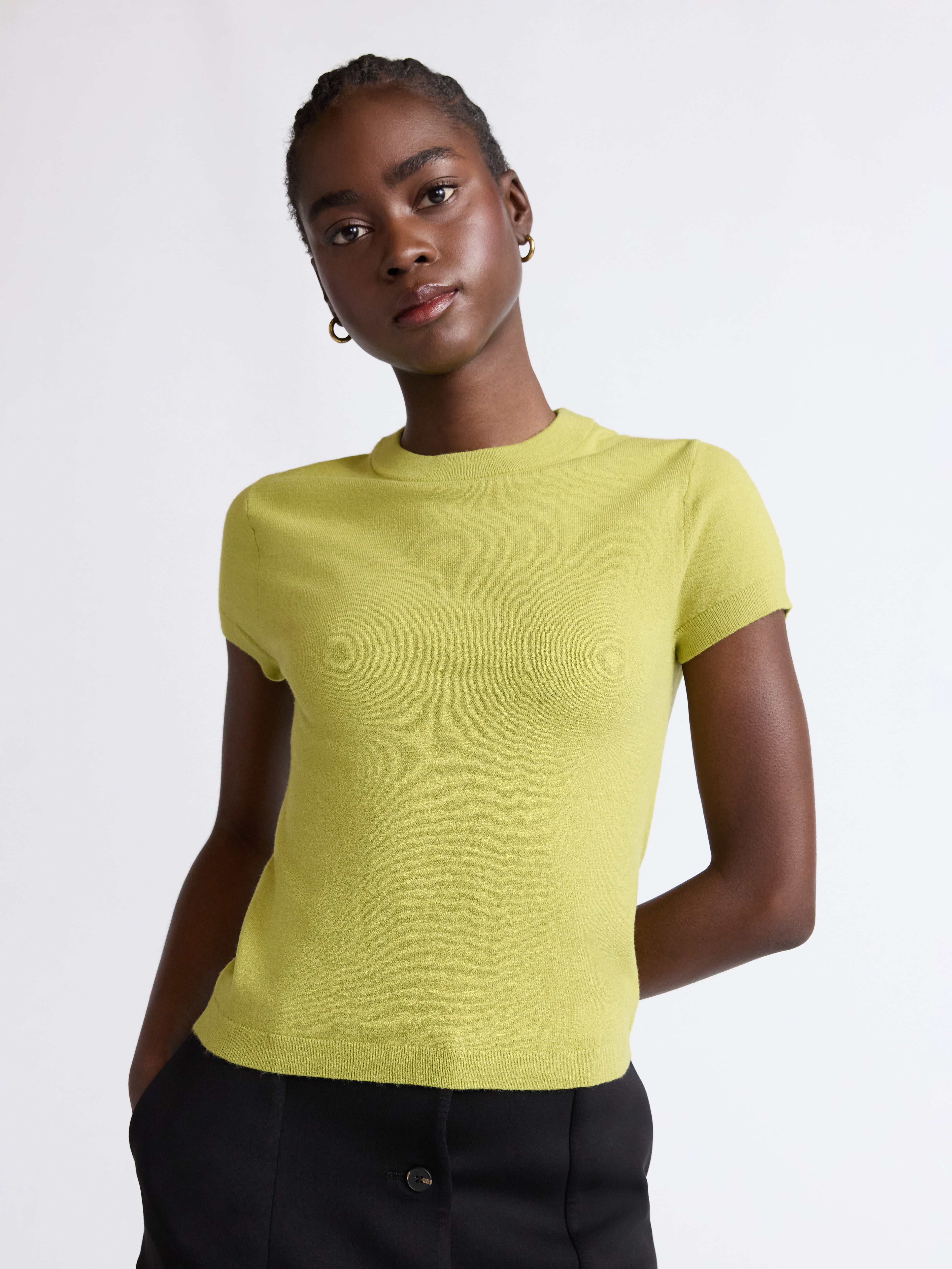 Scoop Women's and Women’s Plus Sweater Tee with Short Sleeves, Lightweight, Sizes XS-4X