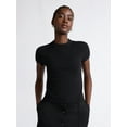 thumbnail image 1 of Scoop Women's and Women’s Plus Sweater Tee with Short Sleeves, Lightweight, Sizes XS-4X, 1 of 5