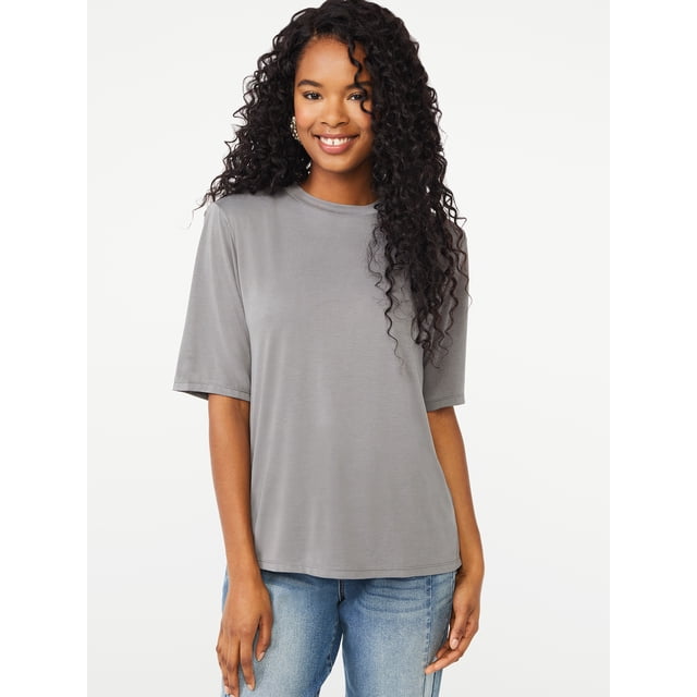 Scoop Women's Shoulder Pad TShirt