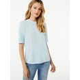 thumbnail image 1 of Scoop Women's Shoulder Pad T-Shirt, 1 of 5