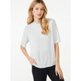 thumbnail image 1 of Scoop Women's Shoulder Pad T-Shirt, 1 of 5