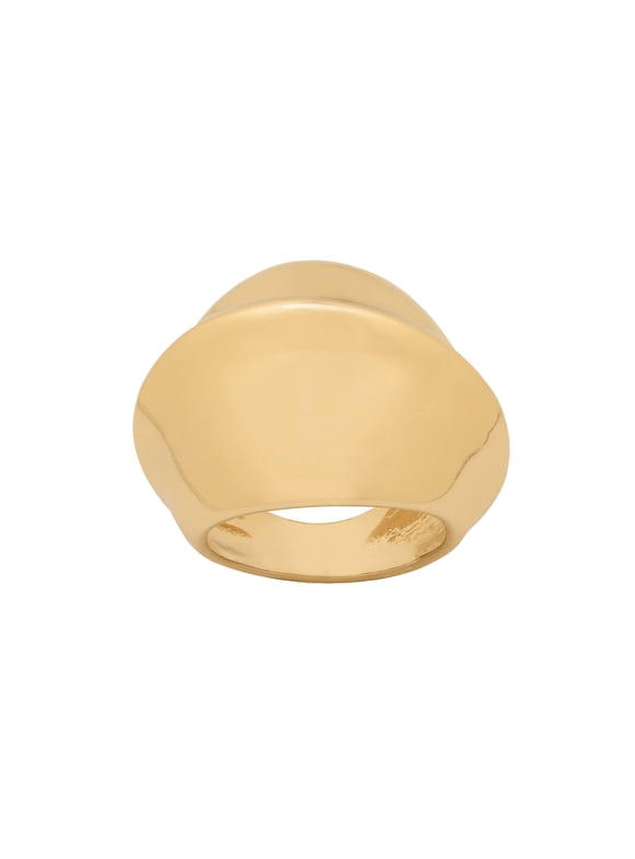 Women's Gold Abstract Shape Ring, Fashion Jewelry