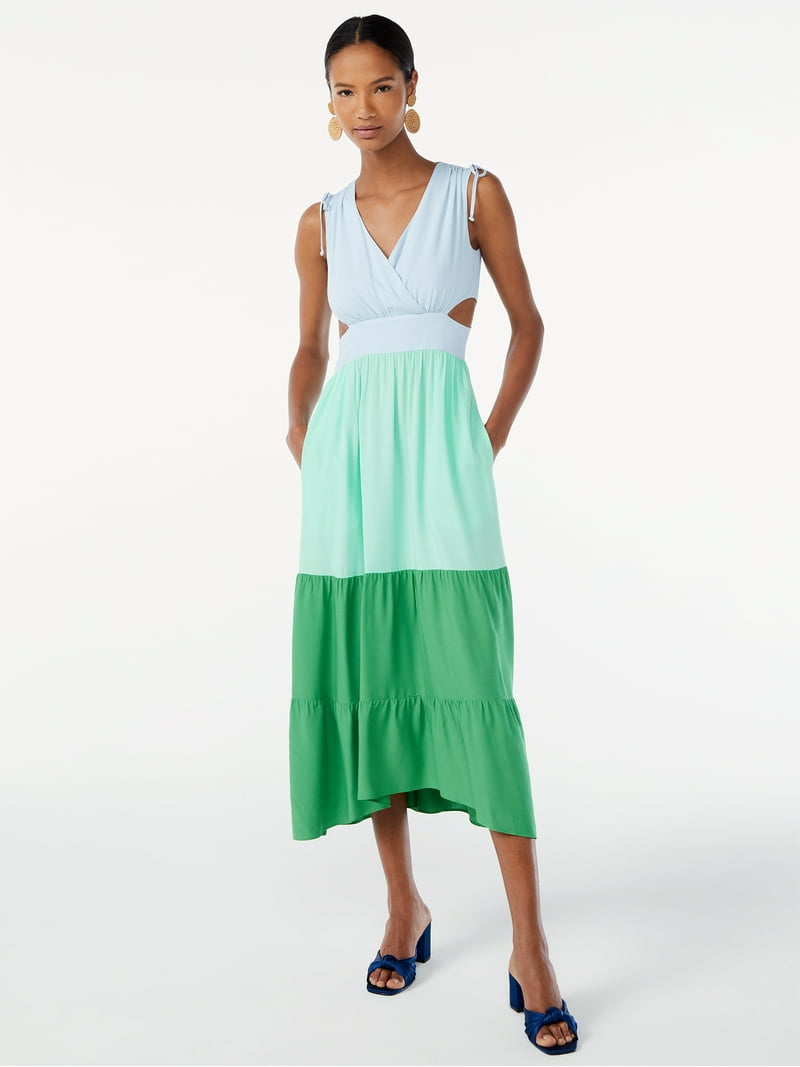 chinese dress ladies Carmen Block Maxi Dress main image 0
