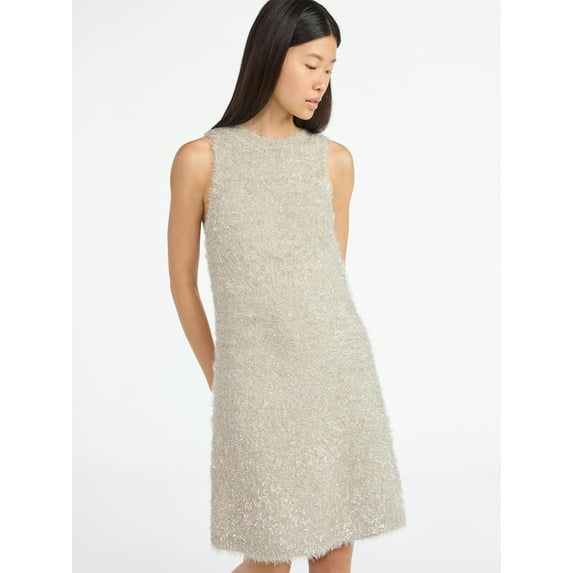 Scoop Women's Tinsel Sweater Mini Dress, Sizes XS-XXL