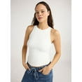 thumbnail image 1 of Scoop Women's High Neck Contour Tank Top, Sizes XS-XXL, 1 of 5