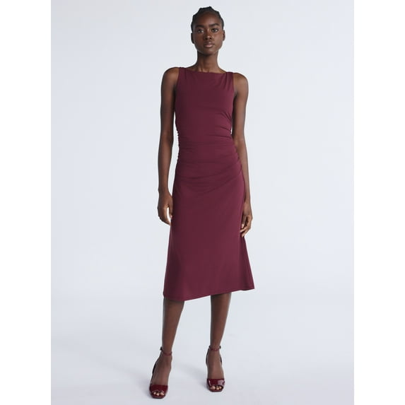 Scoop Women's Sleeveless Contour Midi Dress, Sizes XS-XXL