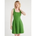thumbnail image 1 of Scoop Women’s Sleeveless Square Neck Mini Sweater Dress, Sizes XS-XXL, 1 of 5