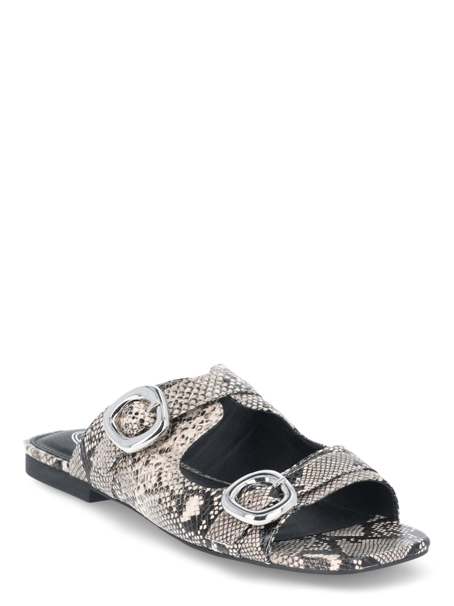 Scoop Women's Flat Slide Buckle Sandals