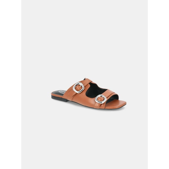 Scoop Women's Flat Slide Buckle Sandals