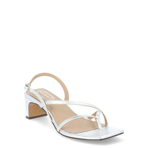 Scoop Women's Slingback Block Heels with Adjustable Strap